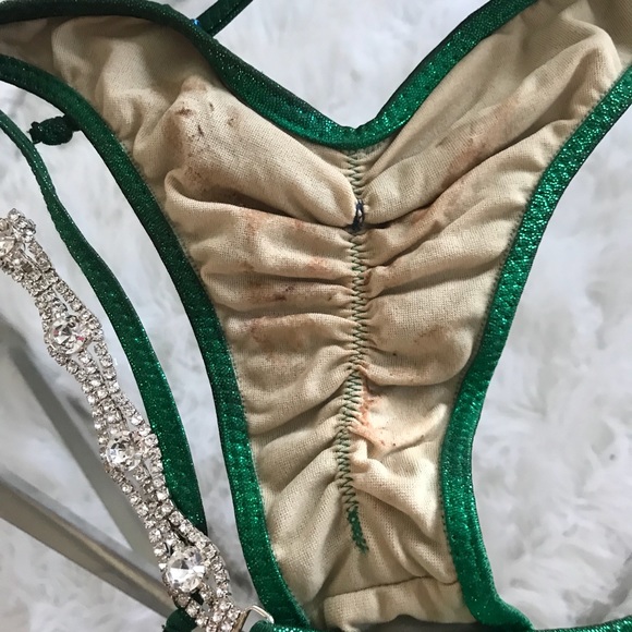 Last day of sale!!!!!! NPC Bikini Green Crystals - Picture 4 of 8